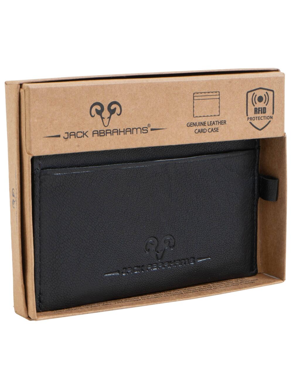 Jack Abrahams Goat Nappa Leather Card Minimalist Wallet